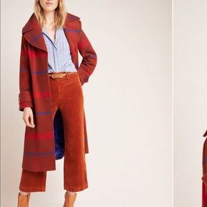 Anthropologie Plaid Jasper Coat